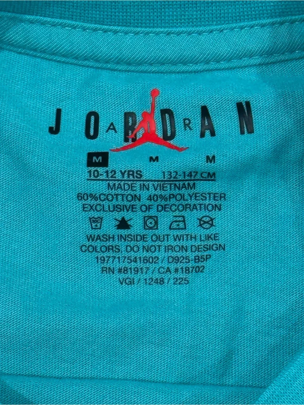 Jordan Teal 'Brand of Flight' Graphic Short Sleeve Tee